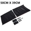 2pcs Adjustable Car Window Anti-UV Sun Shade Drape Visor Curtain Valance