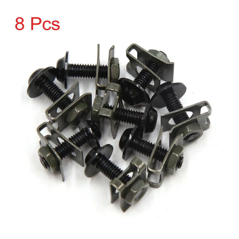 Motorcycle Sportbike Bolts / 8 x M6