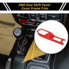 Jeep Wrangler JL JLU (2018-2024) - Red Trim 4WD Gear Shift Panel Cover