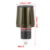Motorcycle Pair 18mm Hand Grips End Plug Aluminum Alloy Bronze Tone