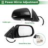 Toyota Highlander Right Side Door Mirror Manual Folding Gloss Black (08-13)