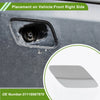 BMW 320i Silver Tone Front Right Washer Nozzle Cover