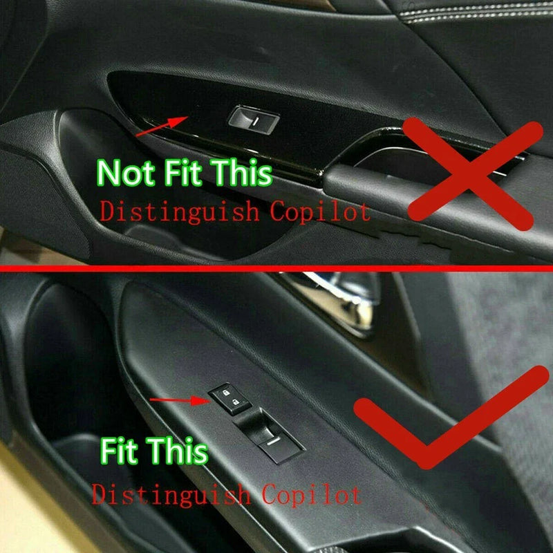 Honda Accord RHD 4pcs Carbon Fiber Window Lift Panel Trim (2013–2017)