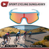 Goggles Motorcycle Riding Red Lens Blue Purple Frame UV400 Tri-Acetyl Cellulos