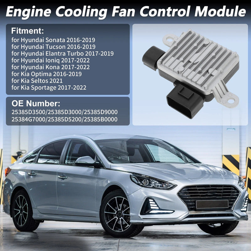 Hyundai Sonata, Kia Eltos Engine Cooling Fan Control Module (2011-2023)