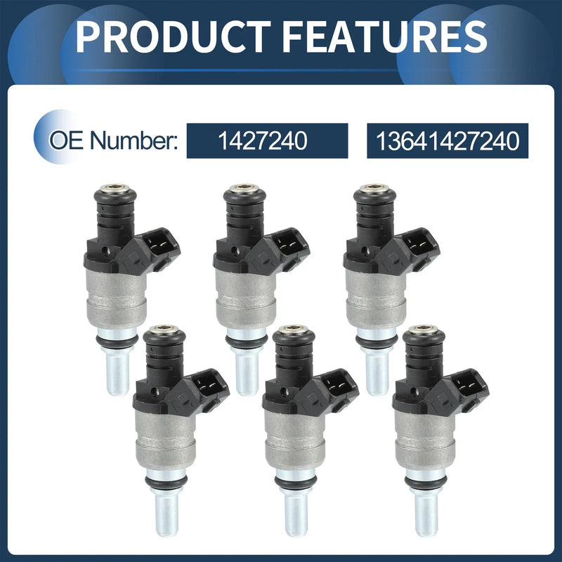 BMW E60 520i 525i Fuel Injector 6 Pcs (2003-2010)