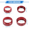 Dodge Dart 3 x Knob Ring Covers (2012 - 2018)
