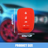 Honda Civic Accord CR-V HR-V Black Red Smart Key Fob Cover (2 x)