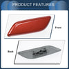 Honda Accord VIII 2011-2013 Red 1 x Front Left Washer Nozzle Cover
