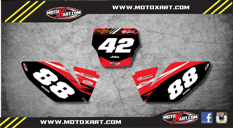 Honda CRF 250 (2006-2007) - Digger Style Stickers Custom Number Plates