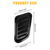 Universal AC () 2 x Car Hood Bonnet Vent Air Flow Intake Scoops