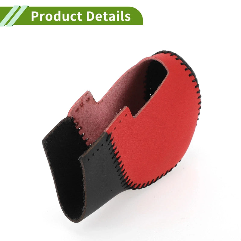 Honda Civic 2022-2024 Red Black Faux Leather Gear Shift Knob Cover