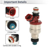 Toyota 4Runner SR5 Silver Tone Red Fuel Injector 1 Pc