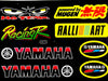 Yamaha No Fear Mugen Rally Art Motorcycle Sticker Sheet Decals
