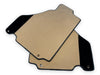 Ferrari 360 Modena Alcantara Leather Beige Floor Mats (2000-2005)