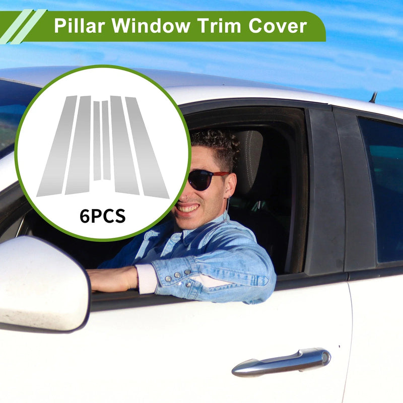 BMW 7-Series 6x Door Pillar Window Trim (2002-2008)