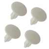 Car 8 x White License Plate Plugs Front Bumper Hole Covers