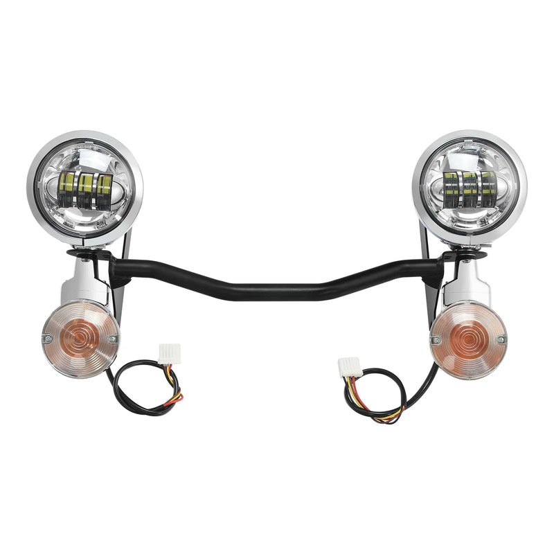 Harley Road King 4.5" LED Spot Passing Lights Bar (2014-2024)