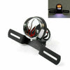 ATV Cafe Racer Bobber Chrome Flame Tail Light with Bracket
