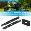 John Deere M154061 M154062 GX22151 42" Toothed Blades