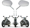 Harley Davidson Softail Chrome Motorcycle Rear View Mirrors (2000-2017)