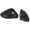 Carbon Fiber Replace Side Mirror Caps Cover Fit Audi A4 B9 17-23 w/ Lane Assist