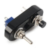 7 / 8" Handlebar Horn Headlight ON-OFF Black Mini Dual Toggle Switch Button