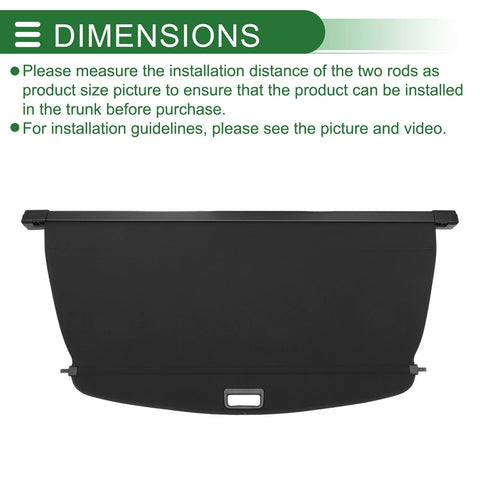 CHEVROLET Captiva (2010-2015) Gloss Black Retractable Cargo Cover
