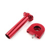 Universal Moto CNC Red 7/8in Turn Twist Throttle Handlebar Tube
