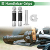 Motorcycle Motorcycle Hand Grips Cover Handlebar Throttle Grips Silver Tone