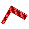 Car Badge Emblem L Carbon Red Letter Decals Stickers