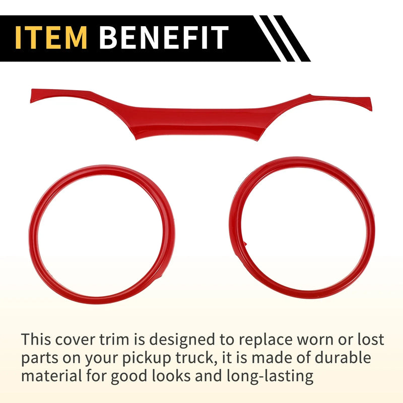 Jeep Wrangler JL JLU Dashboard Instrument Panel Ring Cover Trim (2018-2023)
