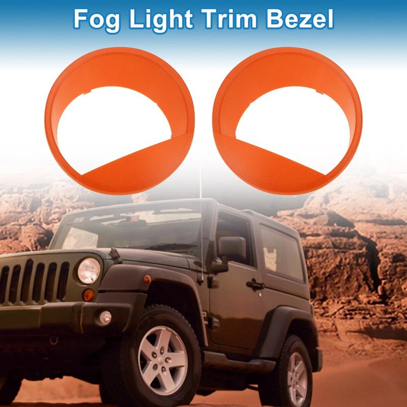Jeep Wrangler 2 x Front Left & Right Headlight Trim Bezels (2007-2018)