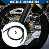 Bike 1set 200cm Motorcycle Hydraulic Brake Line Oil Hose Fitting Banjo