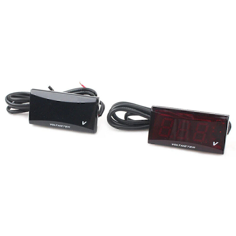 Universal Vehicles - Red / Blue Mini LED Digital Voltmeter Gauge