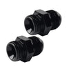 Black Aluminum AN10 Flare to 8AN ORB Male Fitting Adapter w/ O-Rings