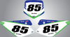 Kawasaki KX 85 Custom Number Plate Graphics (1998-2013)