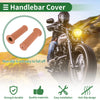Make Model 7/8 22mm Motorcycle Hand Grips Cover Rubber Orange