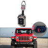 Jeep Wrangler Black 3-Button Smart Keyless Remote Key Fob Cover (2018-2024)