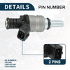 BMW 325i 325xi 2.5L Black Fuel Injector (2001-2005)