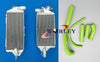 Kawasaki KX500 Aluminum Radiator & Green Silicone Hose (1988-2004)