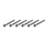 Motorcycle Bike 6pcs M10x60mm Titanium Torx Head Flange Screws