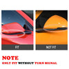 Ford Mustang Glossy Black Horn Style Rearview Side Mirror Cover Caps (2015-2021)