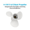 Yamaha Outboard Motor 30-60HP 11 1/8 x 13-G 3 Blade Boat Propeller