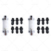 1 / 4" 5 / 16" 3 / 8" Reusable Washable Fuel Filter Chrome Glass Inline