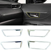 Toyota Harrier Venza Steel Interior Door Handle Cover Trim Silver (2020-2024)