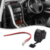 Car Rocker Switch Dual USB Charger PD and QC3.0 Port with LED Power Socket
