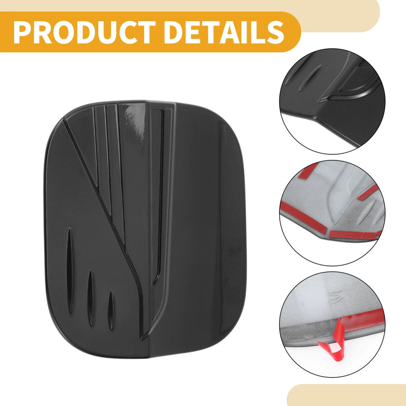 Honda Civic 2022-2025 Fuel Filler Flap Cover Black Fuel Tank Door Cap
