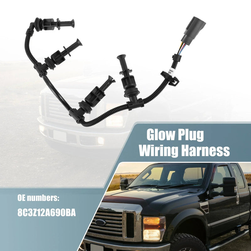 Ford F-250 Glow Plug Wiring Harness Right Passenger Side (2008-2010)