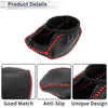 Toyota RAV4 (2019-2024) Pebbled Black Red 1 Pc Gear Shift Knob Cover